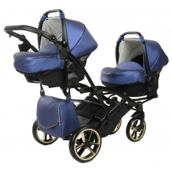 Wózek bliźniaczy typu tandem YUKON GT DUO fotelik